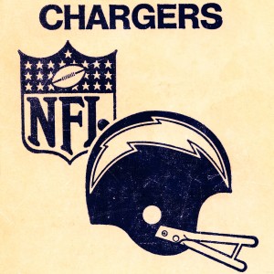 1976 San Diego Chargers Retro Helmet Art