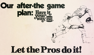 1976 Burger King Football Ad