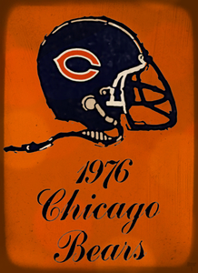 1976 Chicago Bears Retro Remix Viewfinder Art