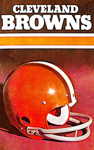 1976 Cleveland Browns Football Helmet Art
