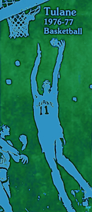 1976 Tulane Basketball Art