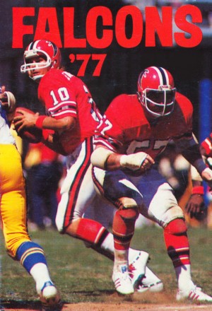1977 Atlanta Falcons Retro Football Poster