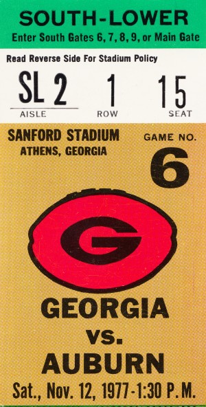1977 Georgia vs. Auburn