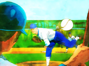 1977 Home Plate Retro Baseball Art 