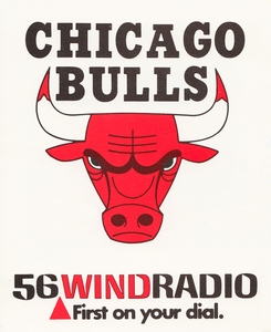 1977 Chicago Bulls WIND Radio Ad Poster