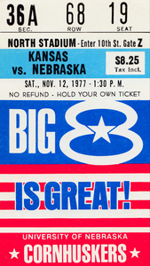 1977 Kansas Jayhawks vs. Nebraska Cornhuskers