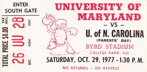 1977 Maryland vs. North Carolina