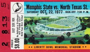 1977 Memphis State vs. North Texas