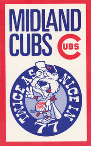 1977 Midland Cubs Norman Johnson Art Poster
