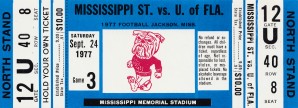 1977 mississippi state florida ticket art