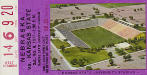 1977 Nebraska Cornhuskers vs. Kansas State Wildcats | Row 1