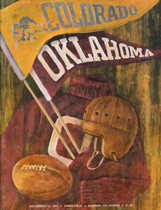 1977 Oklahoma Sooners Football Program Cover Art