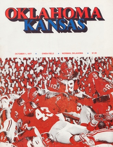 1977 Oklahoma Sooners Football Program Cover Art