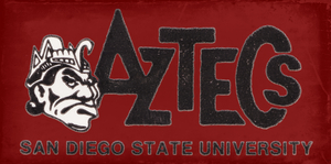 Retro San Diego State Aztecs Art