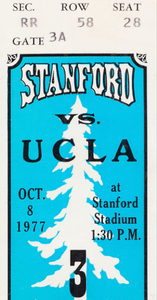 1977 Stanford Cardinal vs. UCLA Bruins | Row 1