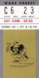 1977 Wake Forest Demon Deacons vs. Purdue Boilermakers