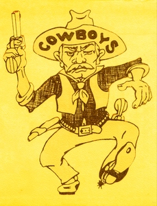 1977 Wyoming Cowboys Retro Art
