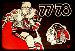 1977 chicago blackhawks viewfinder art