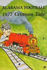 1977 Alabama Football Bear Bryant Cartoon Art