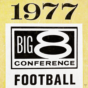 1977 Big 8 Conference Football Wood Sign