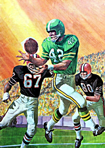 1977 Football Sunset Art