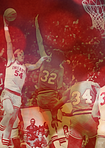 1977 Indiana Basketball Kent Benson Art