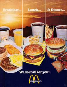 1977 McDonalds Retro Ad Poster
