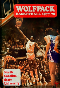 1977 NC State Basketball Throwback Art