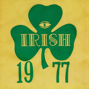 1977 Notre Dame Football Art