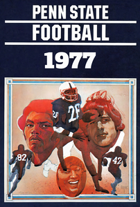 1977 Penn State Throwback Football Art