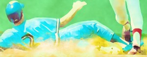1978 Retro Baseball Slide Watercolor Black Friday Sale