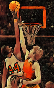 1978 Sky High Basketball Art