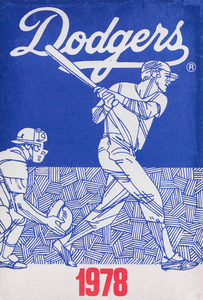 1978 LA Dodgers Baseball Poster