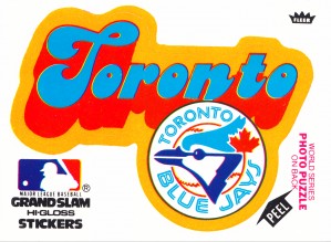 1978 toronto blue jays fleer decal baseball art reproduction poster