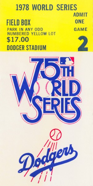 1978 World Series Ticket Stub Art