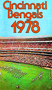 1978 Cincinnati Bengals Riverfront Stadium Art 
