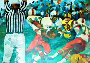 1978 Football Action Art