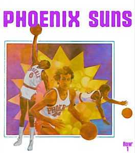 1978 Phoenix Suns Basketball Art Remix