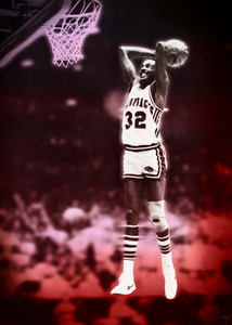 1979 Arkansas Razorbacks Sidney Moncrief Dunk Print