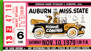 1979 Auburn Tigers vs. Mississippi State Bulldogs | Row 1