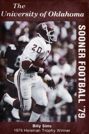 1979 Billy Sims Oklahoma Football Poster