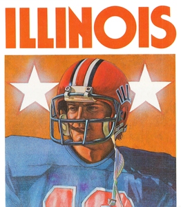 1979 Illinois Football Jack Davis Art