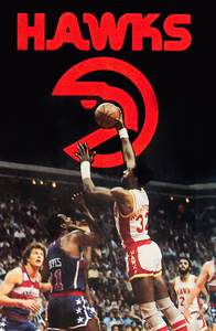 1979 Atlanta Hawks Basketball Art Remix