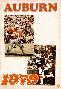 1979 Auburn Football Art
