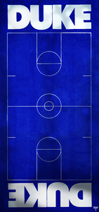 1979 Duke Basketball Court Art