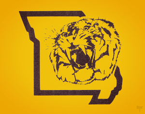 1979 Missouri Tiger Logo Art