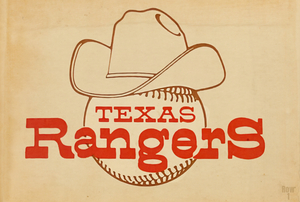 1979 Texas Rangers Vintage Art