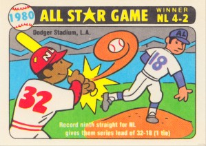 1980 Baseball All Star Game Art