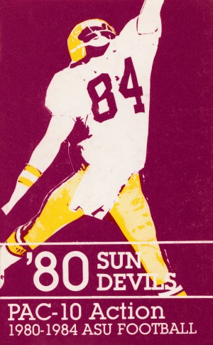 1980 Arizona State ASU Sun Devil Football Poster