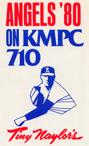 1980 California Angels KMPC 710 Ad Poster